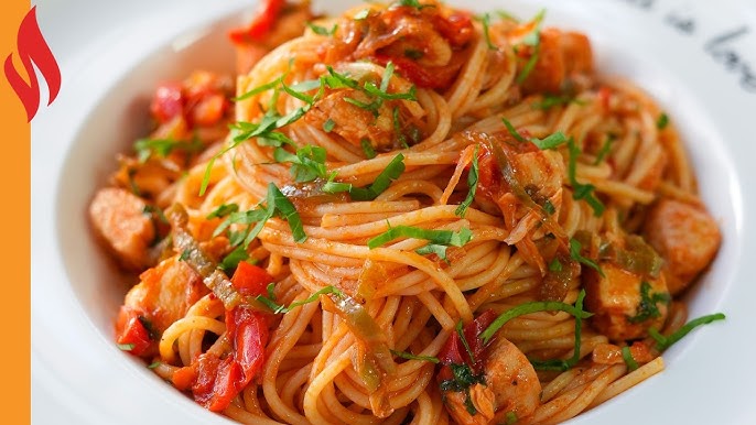Spagetti Tavuk etli